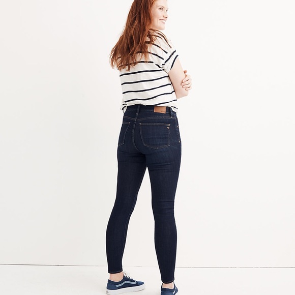 MADEWELL 9" High-Rise Skinny Jeans 27T in Larkspur Wash - Picture 2 of 10